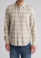Lucky Brand Mason Plaid Workwear Button-Up Shirt in Natural Plaid at Nordstrom Rack