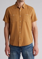 Lucky Brand Mason Workwear Short Sleeve Button-Up Shirt in Dijon at Nordstrom Rack