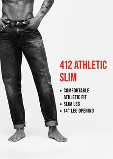 Lucky Brand Men's 412 Athletic Slim Jean