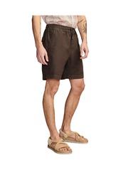 "Lucky Brand Men's 7"" Linen Pull-On Shorts - Raven"