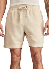 "Lucky Brand Men's 7"" Linen Pull-On Shorts - Raven"