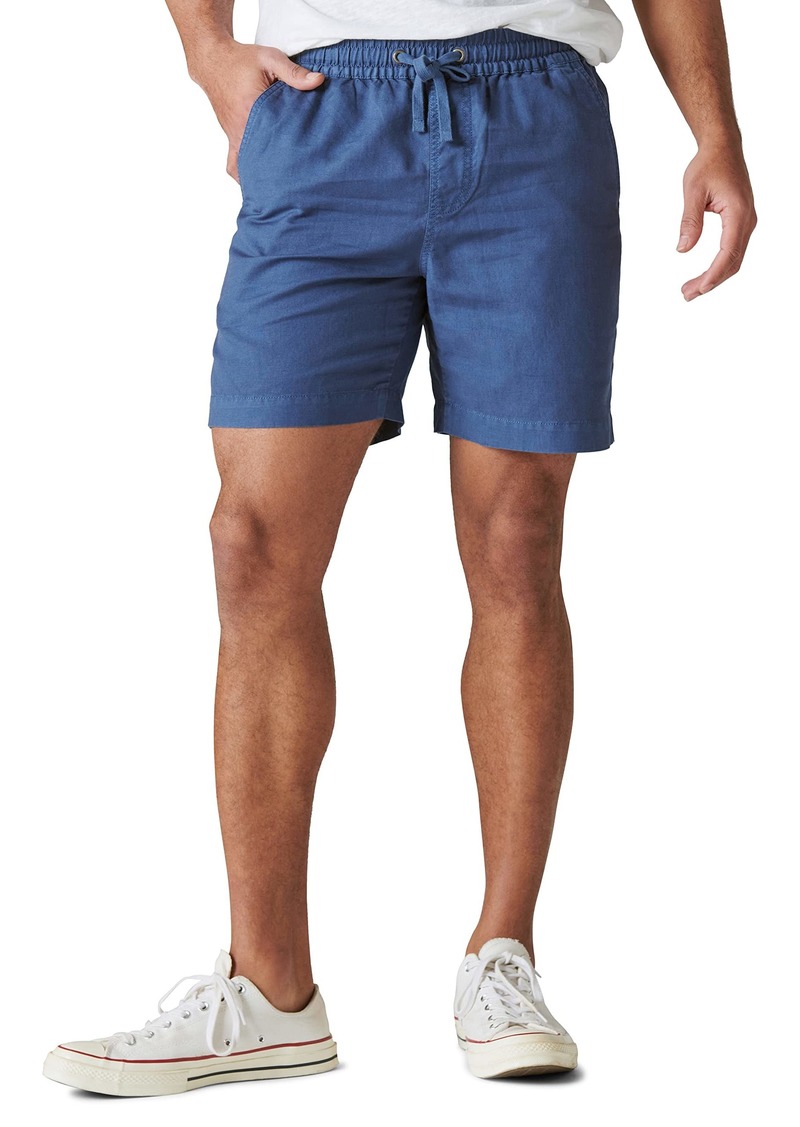 Lucky Brand Men's 7" Pull Up Linen Short