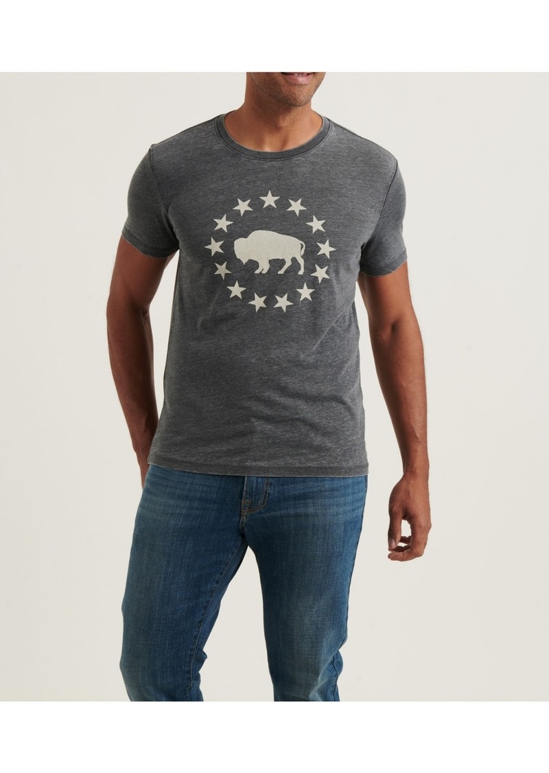 Lucky Brand Men's Buffalo Graphic Crewneck T-Shirt - Jet Black