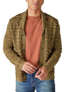 Lucky Brand Men's Cable Knit Cardigan