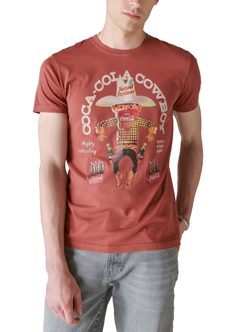 Lucky Brand Mens Coca Cola Cowboy Tee T-Shirt   US