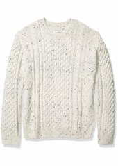 Lucky Brand Men's Crew Neck NEP Cable Pullover Sweater