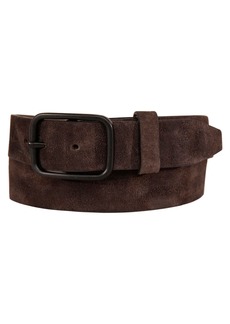 Lucky Brand Men's Distressed Suede Leather Belt - Brown