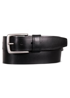 Lucky Brand Men's Double Needle Stitched Leather Belt - Black