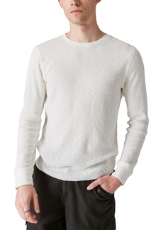 Lucky Brand Men's Garment Dye Thermal Crew