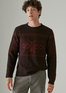 Lucky Brand Men's Intarsia Crew Neck Sweater