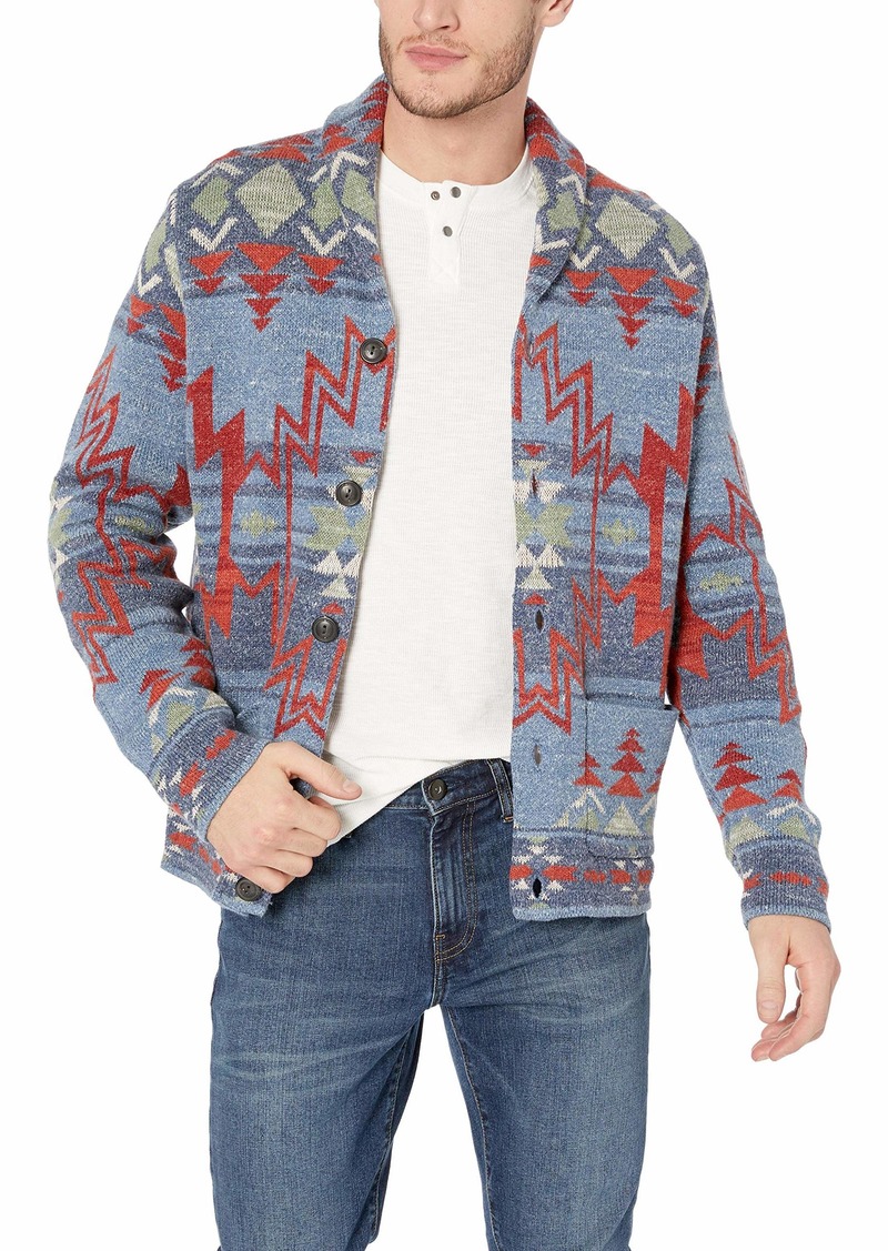 Lucky Brand Lucky Brand Men's Jacquard Cardigan Sweater M | Sweaters