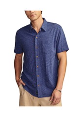 Lucky Brand Men's Linen Short Sleeve Button Down Shirt - Olivine