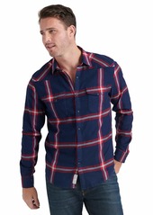 Lucky Brand Men's Long Sleeve Button Up  Santa Fe Western Shirt X Large