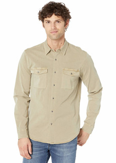 Lucky Brand Men's Long Sleeve Button Up Two Pocket Monroe Shirt  L