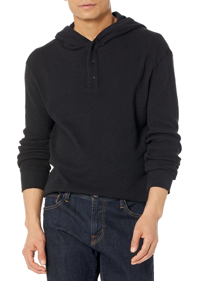 Lucky Brand mens Long Sleeve Cotton Thermal Hoodie Shirt   US