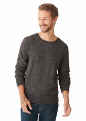 Lucky Brand Men's Long Sleeve Crew Neck Plaited Sweater