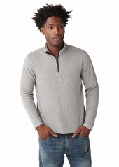 Lucky Brand Men's Long Sleeve French Rib Half Zip Mock Neck Pullover Sweatshirt  XL