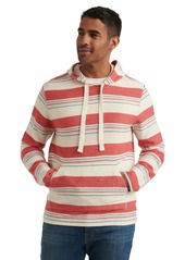 Lucky Brand Men's Long Sleeve Pullover Loop Terry Baja One Pocket Hooded Sweatshirt  L