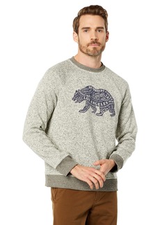 Lucky Brand Men's Los Feliz California Bear Crew Fleece Sweater
