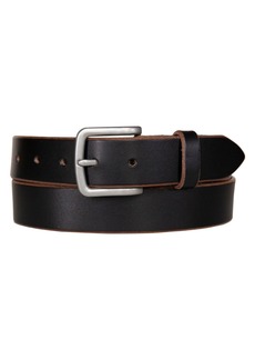 Lucky Brand Men's Raw Cut Edged Leather Jean Belt - Black