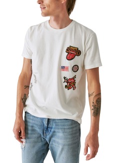 Lucky Brand Men's Rolling Stones Patch Tee