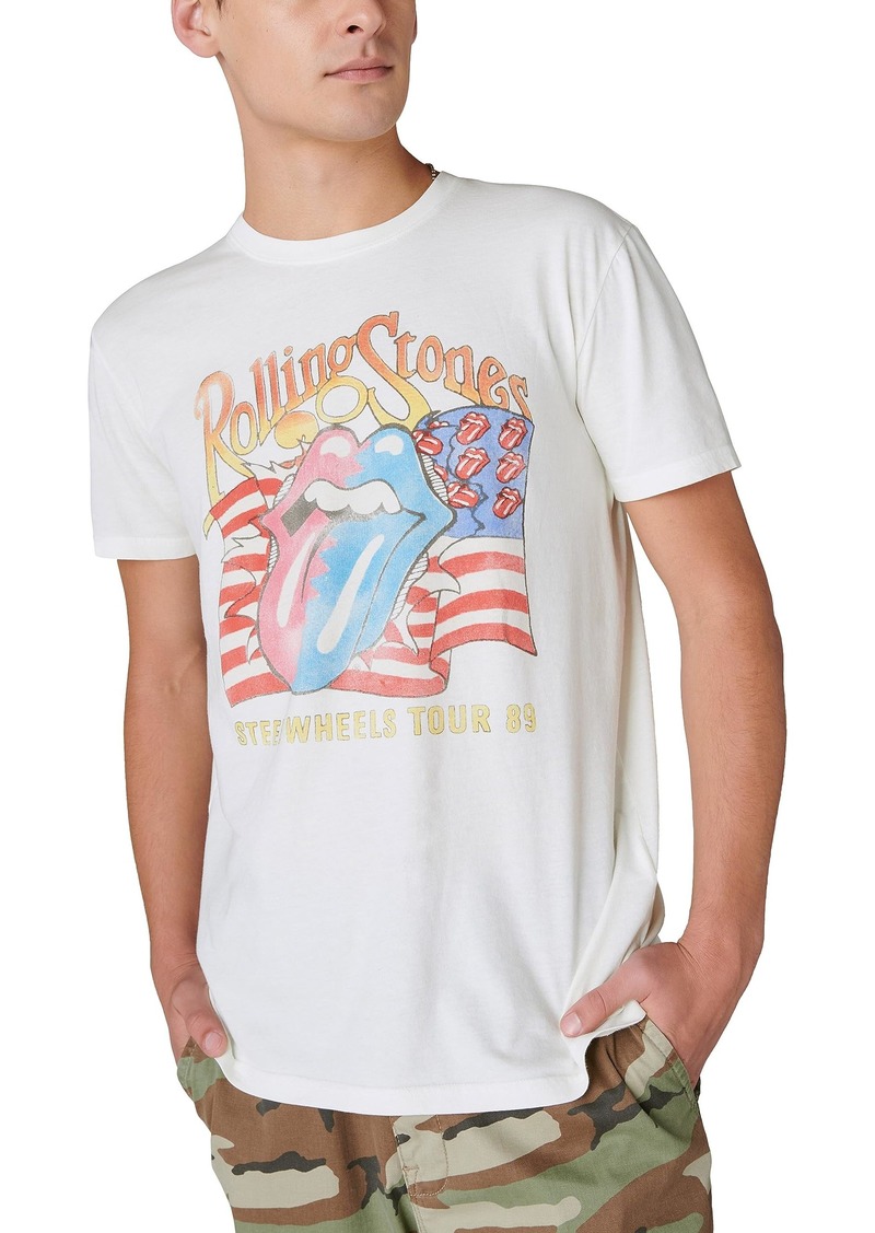 Lucky Brand Mens Rolling Stones Steel Wheels Tee T-Shirt   US