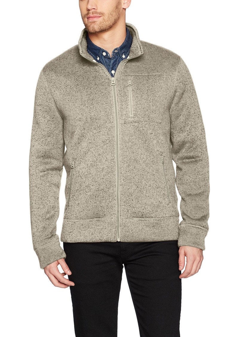 full zip mock neck sweatshirt