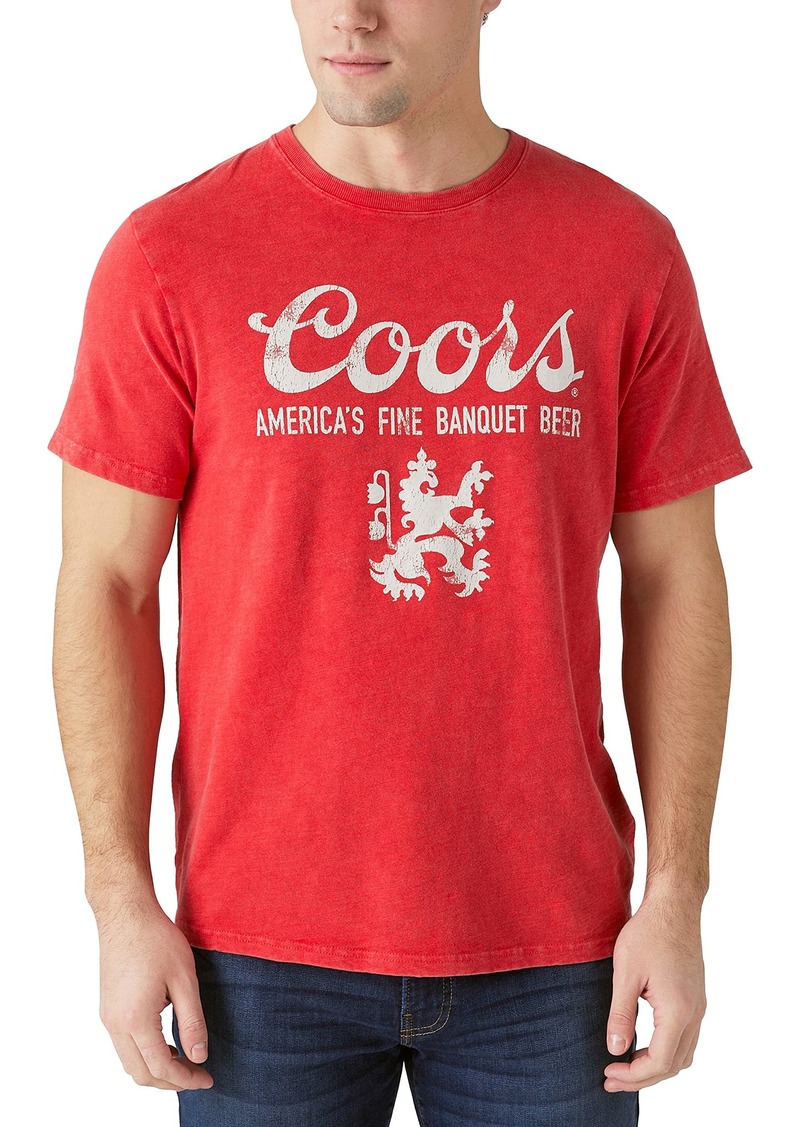 Lucky Brand Men's Short Sleeve Coors Logo Graphic Tee