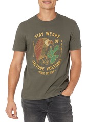 Lucky Brand mens Short Sleeve Crew Neck Culture Vulture Tee T Shirt   US