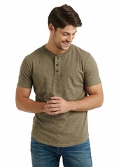 Lucky Brand Men's Short Sleeve Slub Henley T Shirt  S