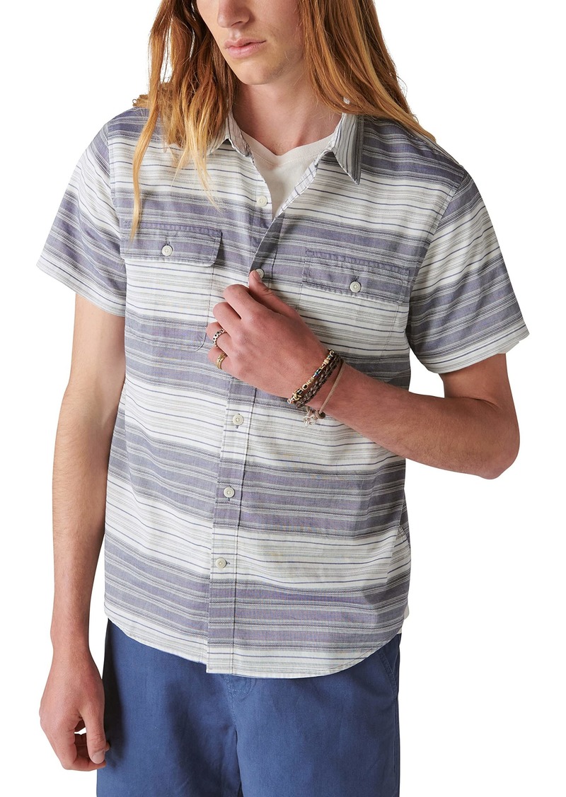 Lucky Brand Men's Short Sleeve Workwear Shirt