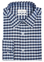Lucky Brand Men's Slim-Fit Moisture-Wicking Check Dress Shirt