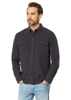 Lucky Brand Men's Solid Workwear Cloud Soft Long Sleeve Flannel