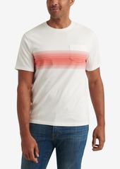 Lucky Brand Men's Sunset Chest Stripe Pocket Crew Neck T-shirt