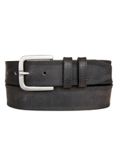 Lucky Brand Men's Triple Needle Stitched Leather Belt - Tan