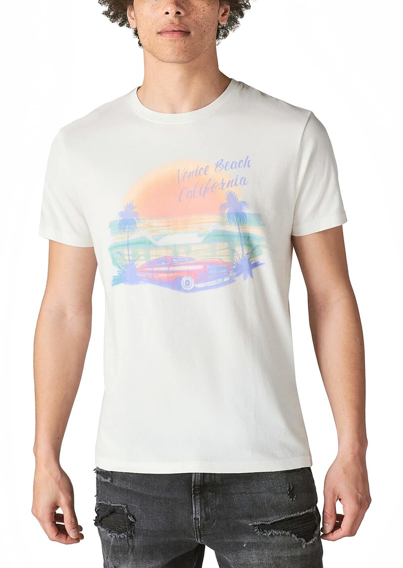 Lucky Brand Men's Venice Airbrush Graphic Tee