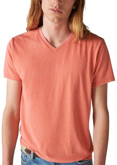 Lucky Brand Men's Venice Burnout Vee-Neck Tee