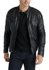 Lucky Brand Men's Vincent Leather Jacket  L