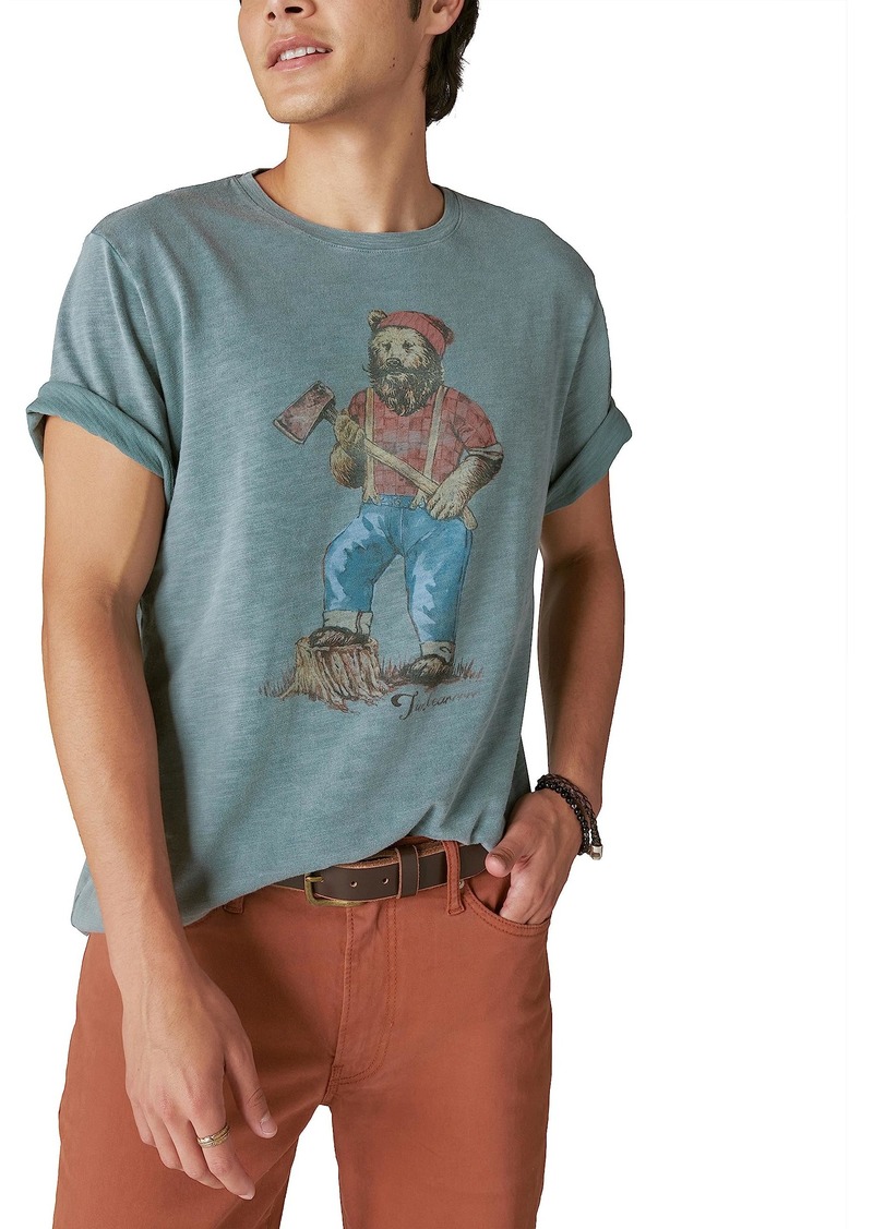 Lucky Brand Men's Yellowstone Bear Tee