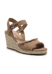 Lucky Brand Mindra Espadrille Wedge Sandal in Macadamia at Nordstrom Rack