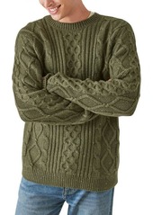 Lucky Brand Mixed Stitch Crewneck Sweater