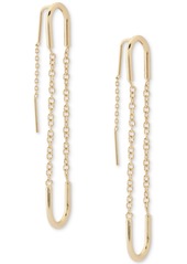 Lucky Brand Modern Stud Chain Earrings - Gold