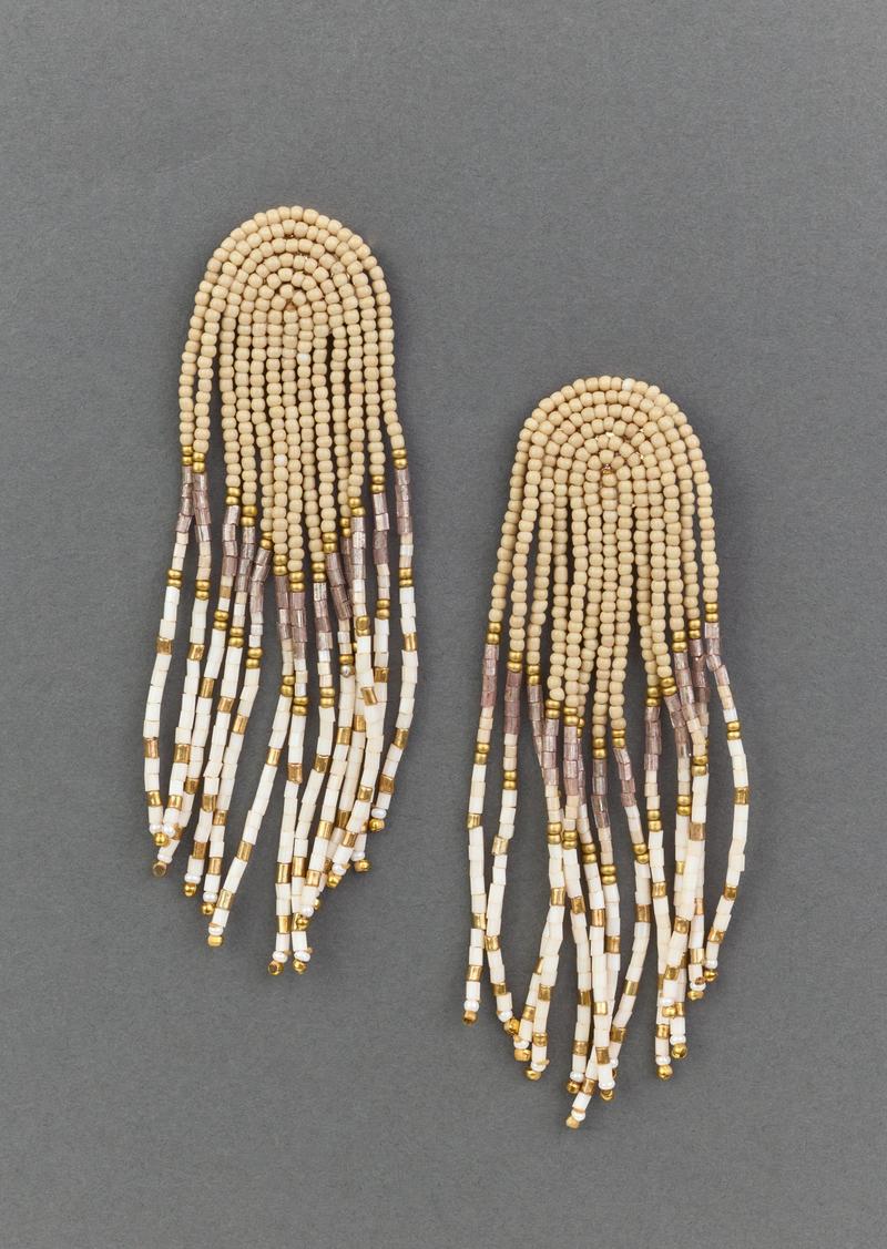 Lucky Brand Natural Beaded Statement Earring