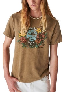 Lucky Brand Old Pacific Lager Cotton Graphic T-Shirt