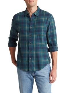 Lucky Brand Plaid Long Sleeve Button-Up Shirt in Blue Multi Plaid at Nordstrom Rack