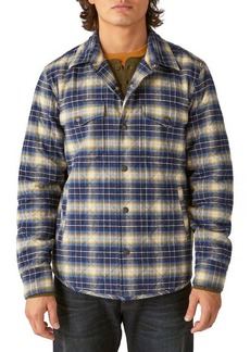 Lucky Brand Plaid Quilted Flannel Shirt Jacket