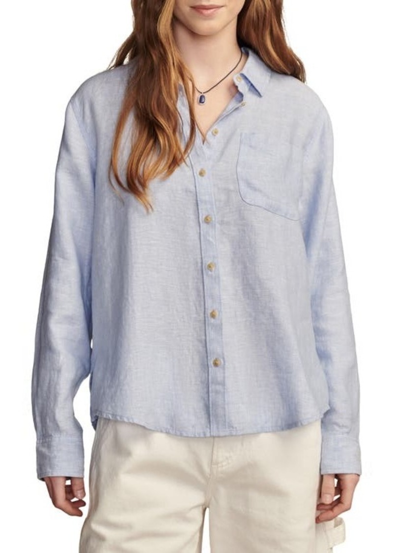 Lucky Brand Prep Linen Button-Up Shirt