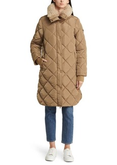 Lucky Brand Quilted Faux Shearling Jacket