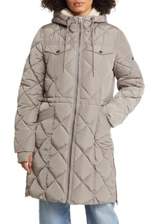 Lucky Brand Quilted Hooded Coat