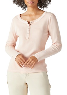 Lucky Brand Rib Cotton Henley in Rose Cloud at Nordstrom Rack